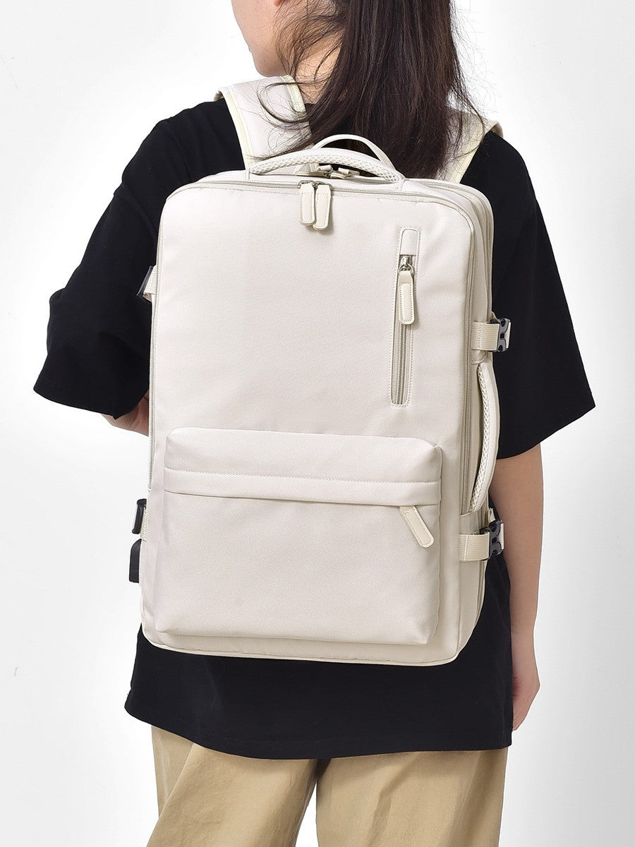 Women's & Men's Short Distance Lightweight Scalable Large Capacity Business Backpack