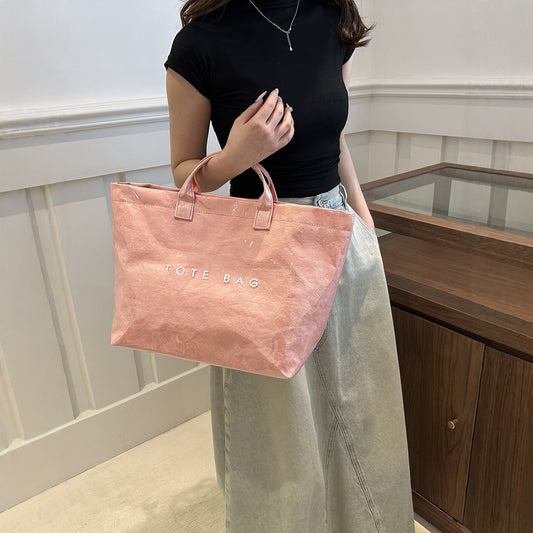 Women's Korean Style Large Capacity Totes Fashion Portable Tote Bag