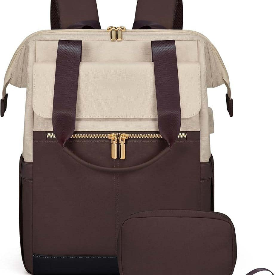 Simple Large Capacity Contrast Color Commuter Leisure Backpack