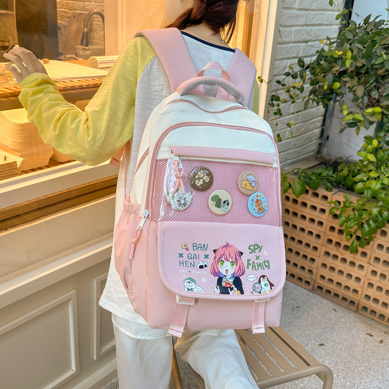Two-dimensional Cartoon Three To Six Lightweight Large Capacity Leisure Backpack