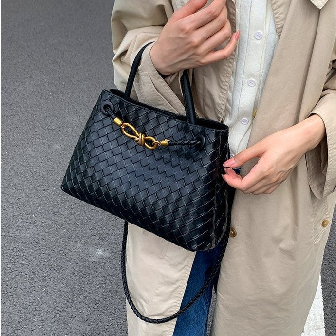 Capacity Totes High Sense Woven Retro Women's Messenger Bag