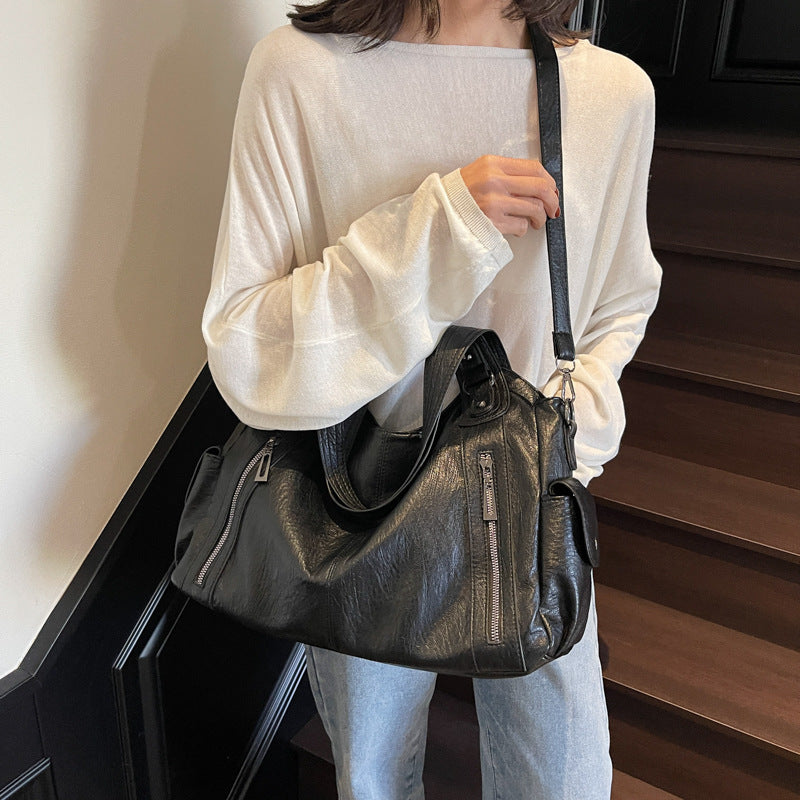 Women's Retro Versatile Fashionable Lightweight Feel Hand-carry Tote Bag