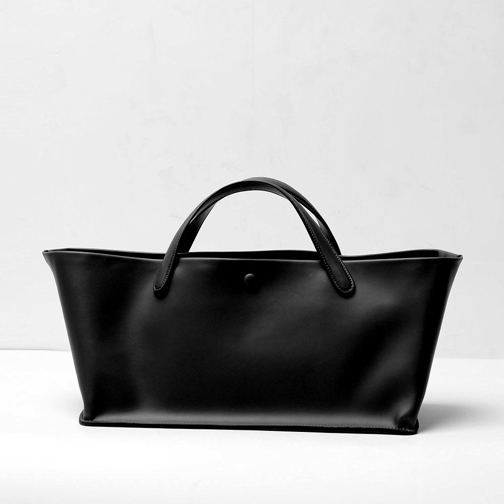 Leather Minimalist Cowhide Commuter Large Capacity Totes High-grade Handbags