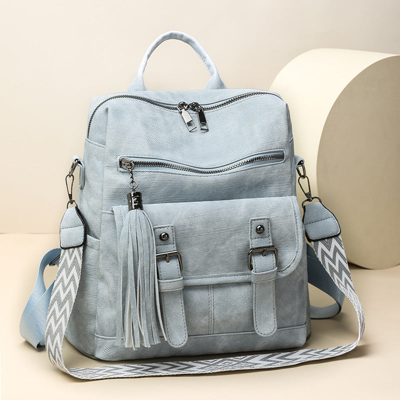 Women's Retro High-grade Soft Leather Large Capacity Commuter Women's Backpack