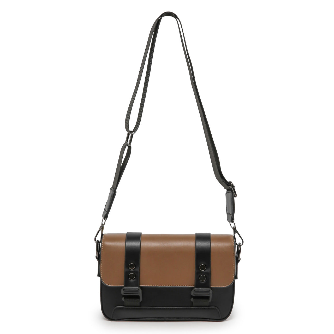 Women's & Men's Fashion Advanced Texture Punk Locomotive Style Men's Messenger Bag