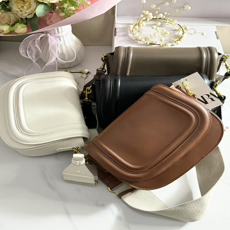 Women's Home Wide Strap One Saddle For Small Square Bags