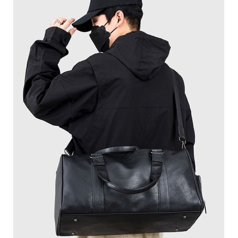 Men's Traveling With Shoe Compartments Large Capacity Boarding Shoulder Bags
