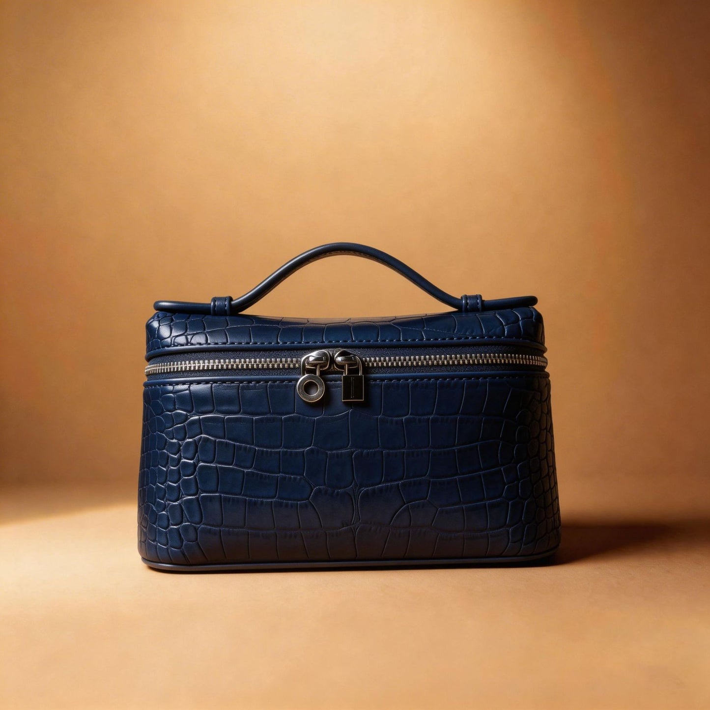 Women's Lunch Box Genuine Leather Ostrich Grain Women's Shoulder Bag