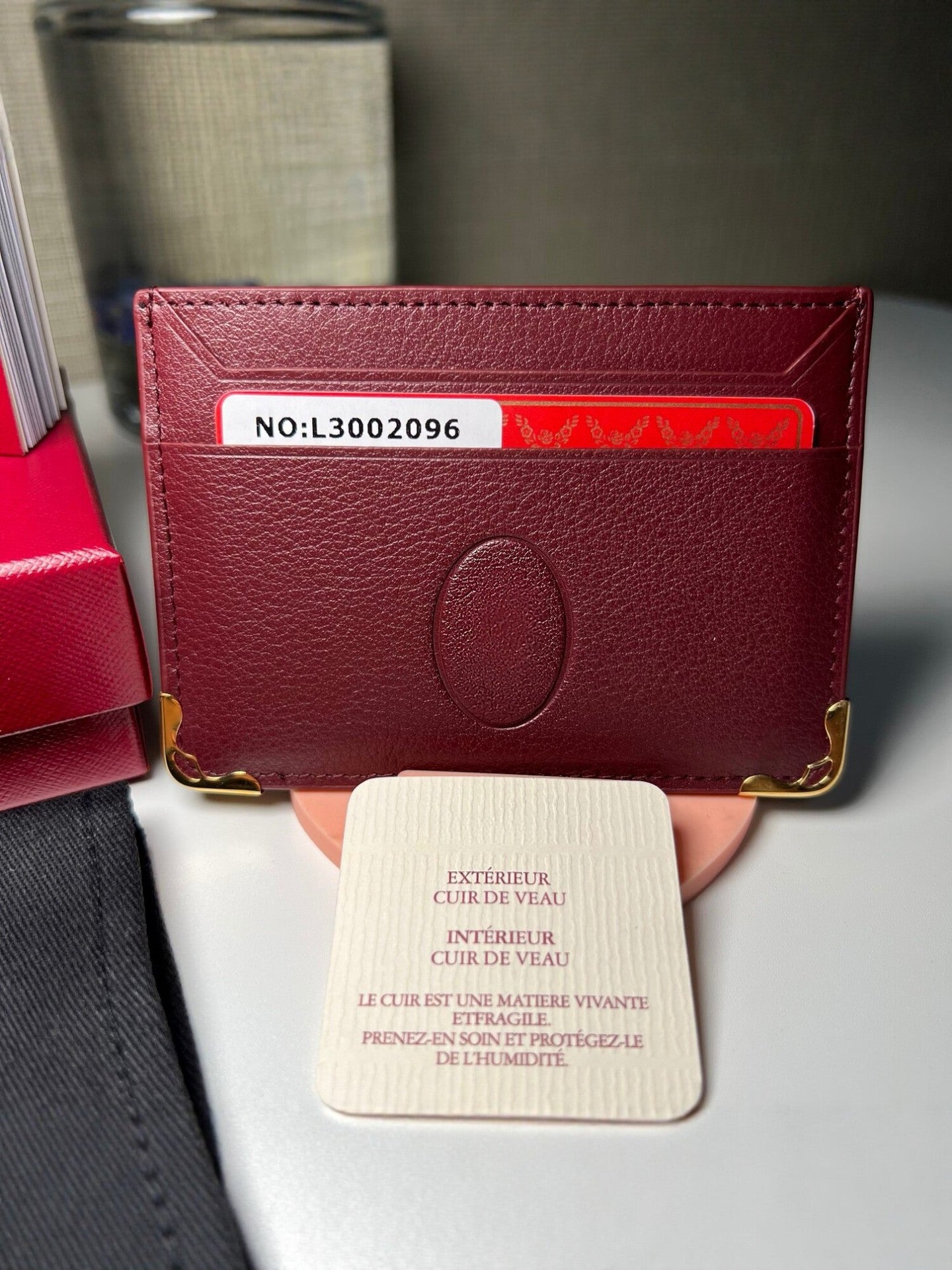First Layer Cowhide Simple Genuine Leather Card Holder