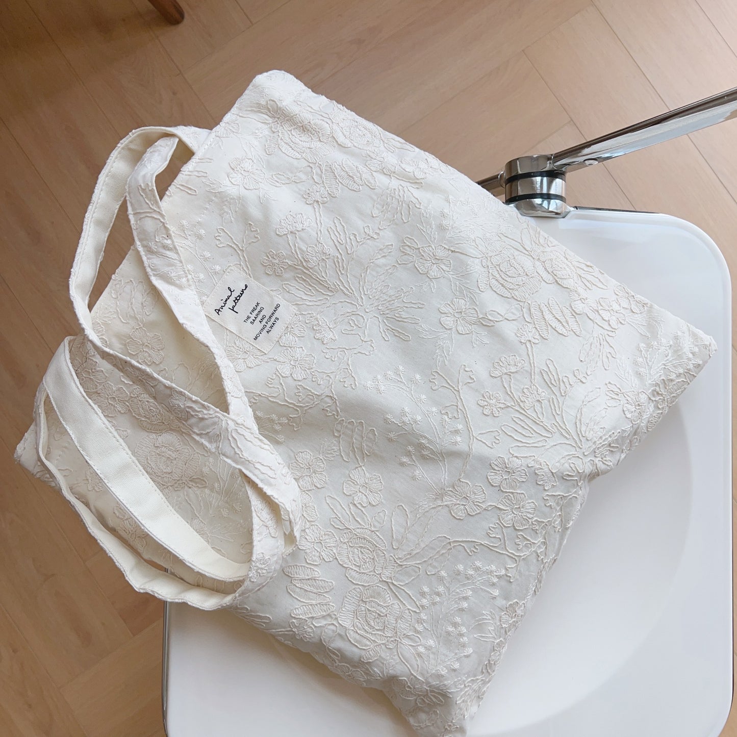 Cloth French Embroidery Cotton Canvas Artistic Simple Bags