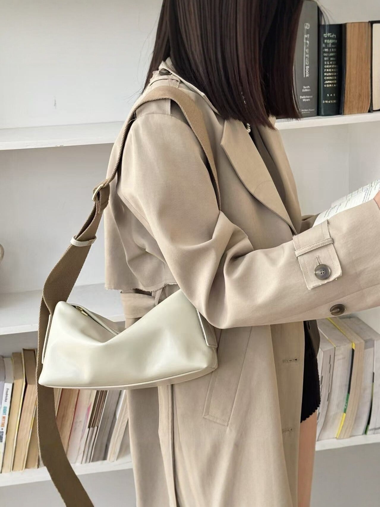 Women's Leather Commute High Sense Niche Design Women's Shoulder Bag