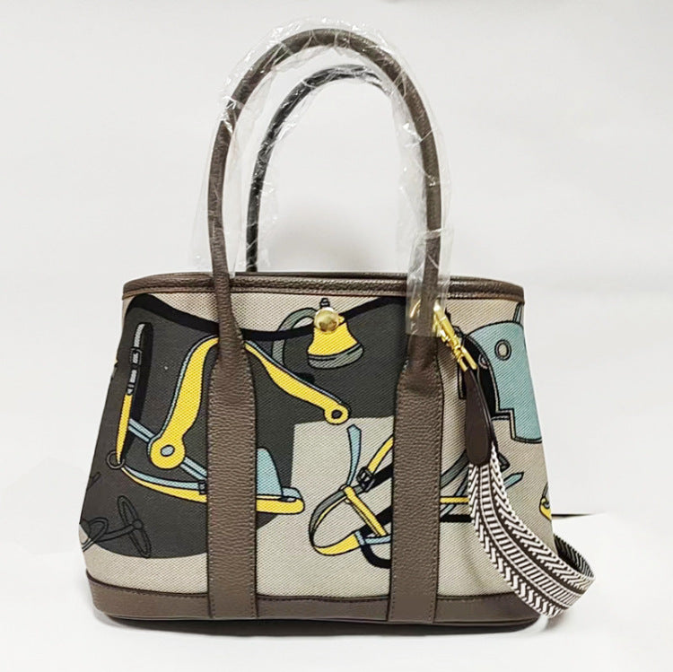 Women's Canvas Classic Painted Iti Large Capacity Women's Messenger Bag