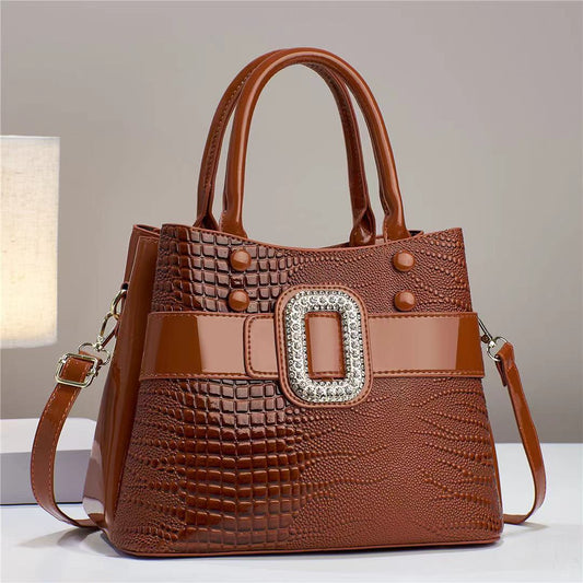 Women's Pattern Mother Stylish Elegant Versatile Large Bucket Bag