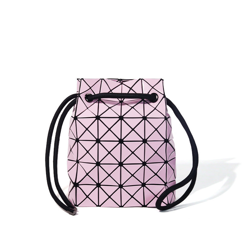Women's Original Life Rhombus Drawstring Geometric Underarm Women's Shoulder Bag