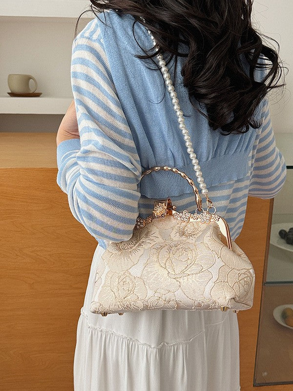 Chinese Khaki With Clothes Can Be Elegant For Women's Handbag