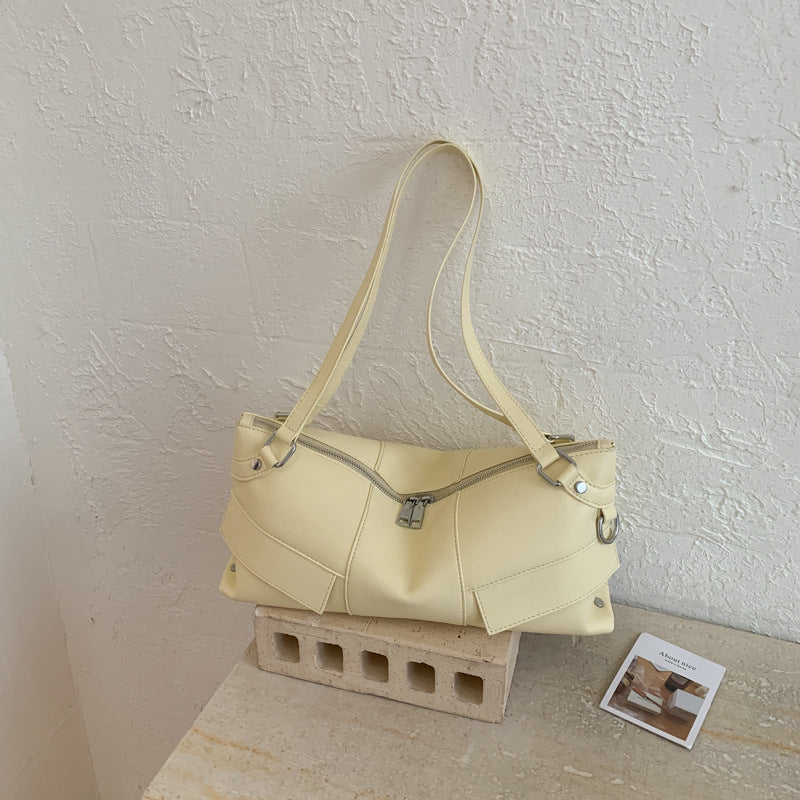 Cool Niche Motorcycle Large Capacity Retro Easy Matching Commuter Fashionable Underarm Bag