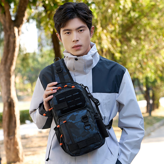 Men's Lure Waterproof Large Capacity Fishing Single Sport Waist Bag, Accessory Bag