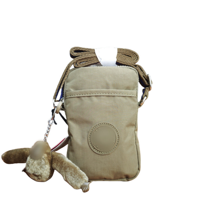 Women's & Men's Monkey Mobile Nylon Waterproof Fashion Lightweight Women's Messenger Bag