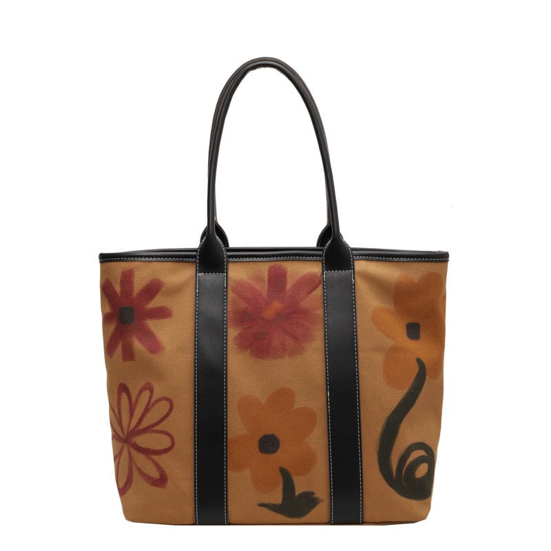 Rainbow Letters Trendy Thai Fashion Canvas Shoulder Bags