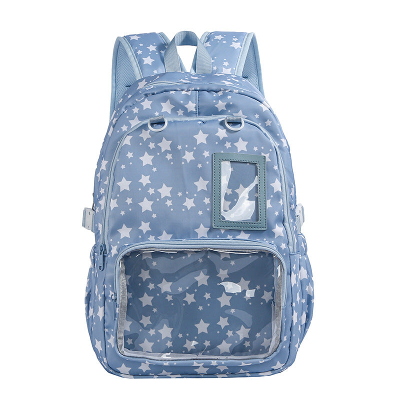 Bar Cartoon Junior High Good-looking Large Capacity Lightweight Pain Backpacks