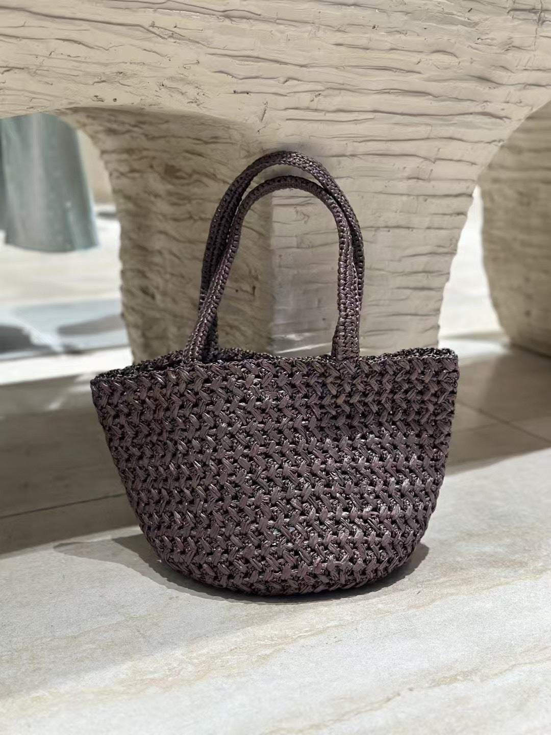 Hollow Woven Leisure Commute Versatile Large Tote Bags