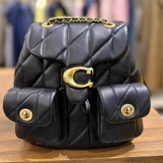 Women's High-grade Sheepskin Chain Diamond Style Genuine Women's Backpack