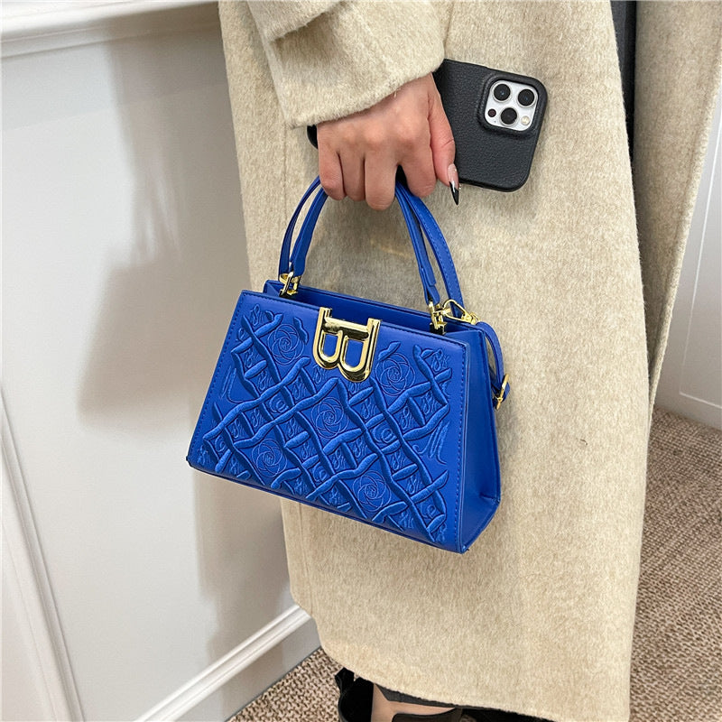 Women's Fashion Simple High-grade Embroidered Silk Scarf Bags