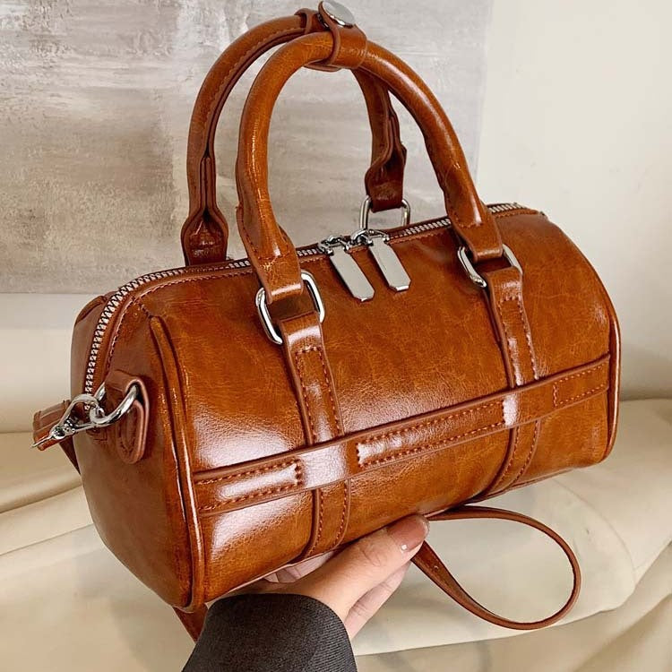 Popular Fashion Advanced Texture Portable Western Style Bucket Bag
