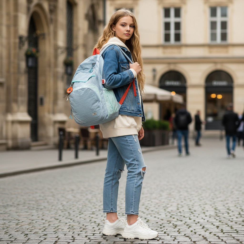 Women's Versatile Large Capacity Niche College Leisure Backpack
