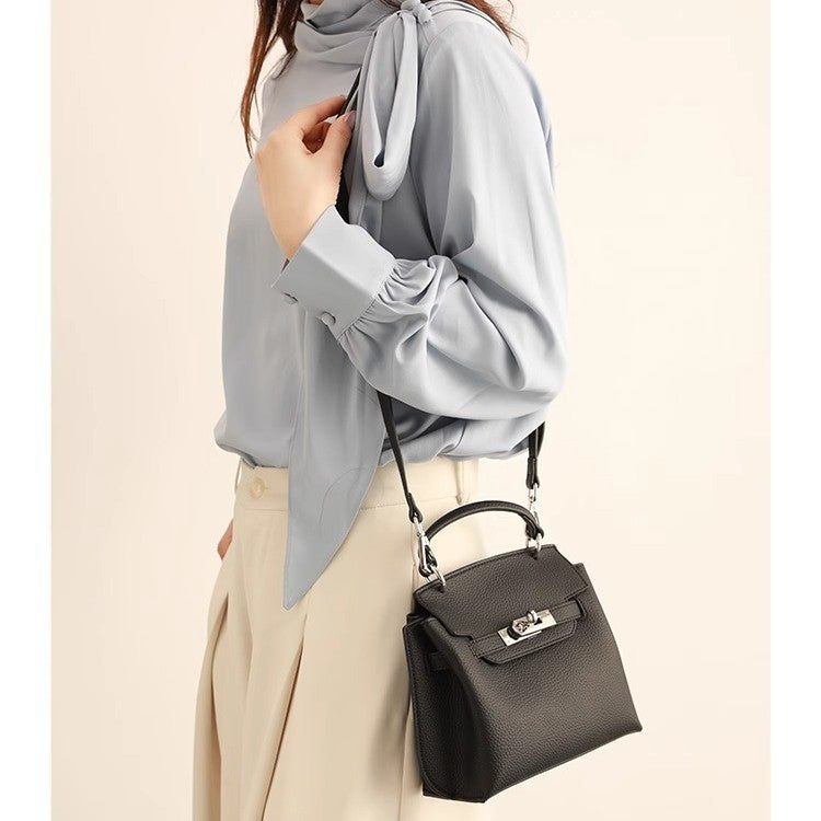 Women's High-grade Kelly Genuine Leather Commuter Fashion Lock