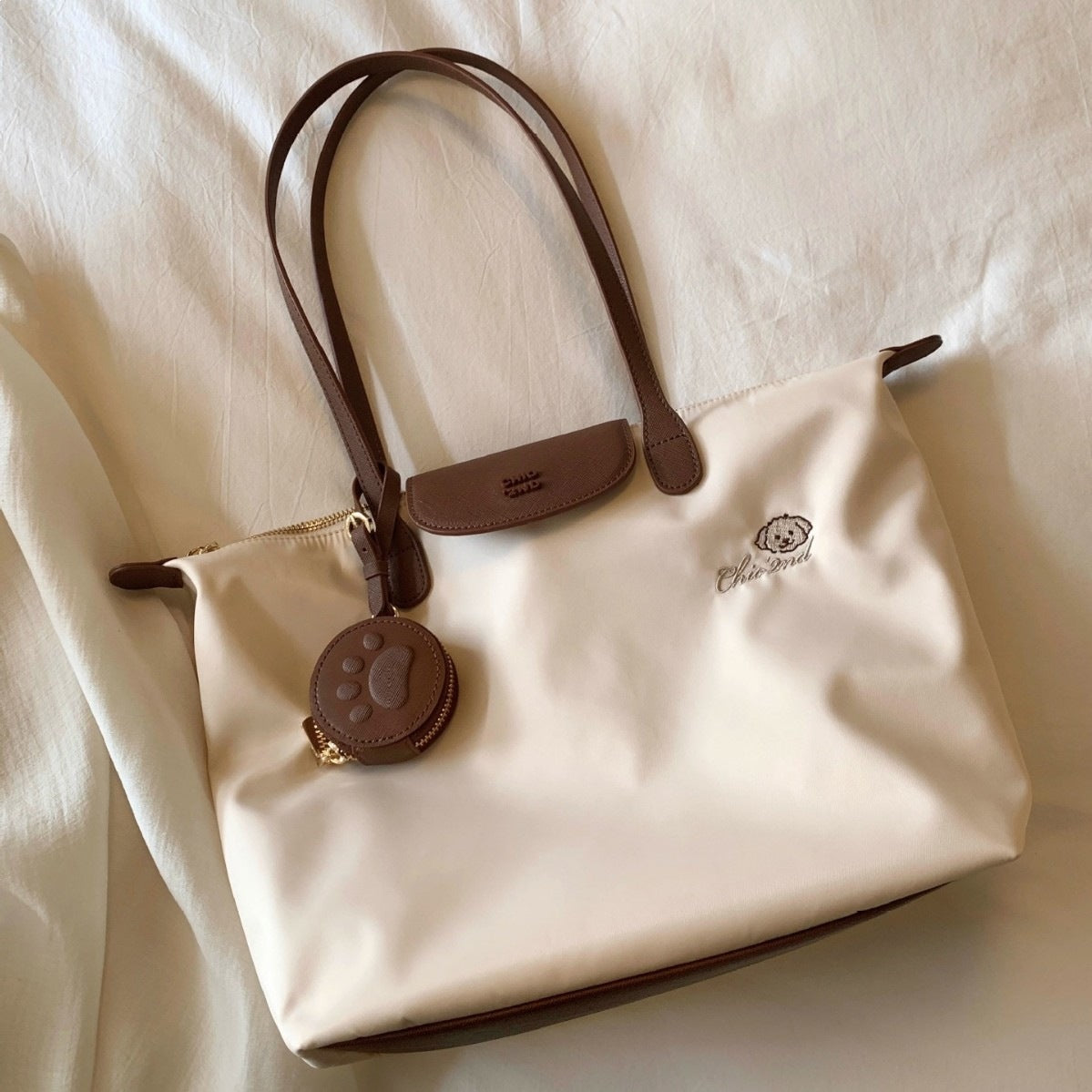 Women's Puppy Unheard Flower Language Large Capacity Women's Shoulder Bag