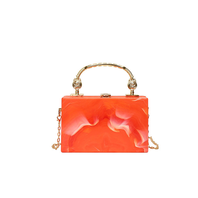 Women's Acrylic Box Fashion Candy Color Dinner Women's Shoulder Bag