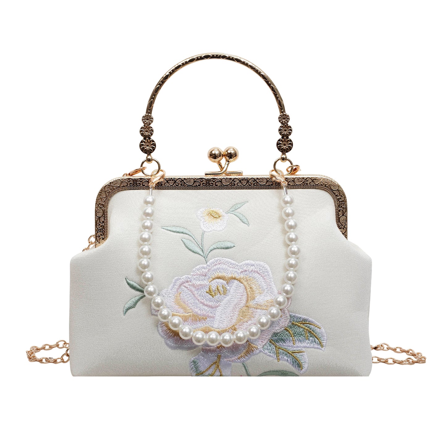 Women's Cheongsam Chinese Style Embroidery Portable Fashion Women's Shoulder Bag