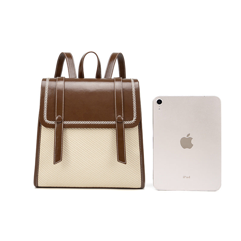 Women's Simple Niche Personality Fashion Design Korean Backpacks