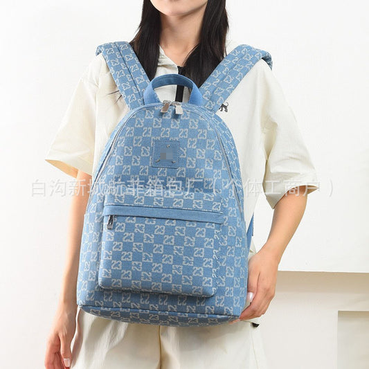 Women's & Men's Fashion Flying Man American Chessboard Presbyopic Women's Backpack