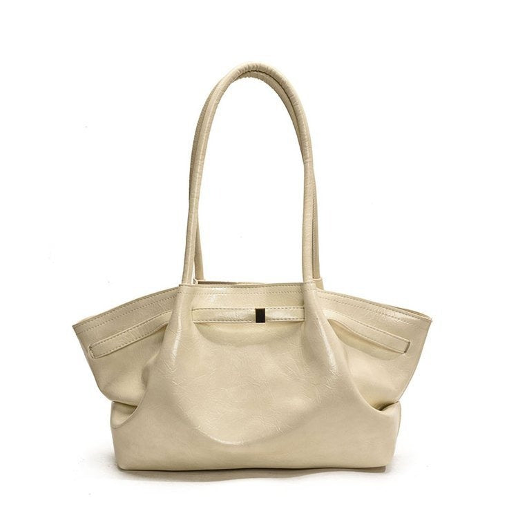 Women's Large Capacity Fashion Niche Underarm Pleated Women's Shoulder Bag