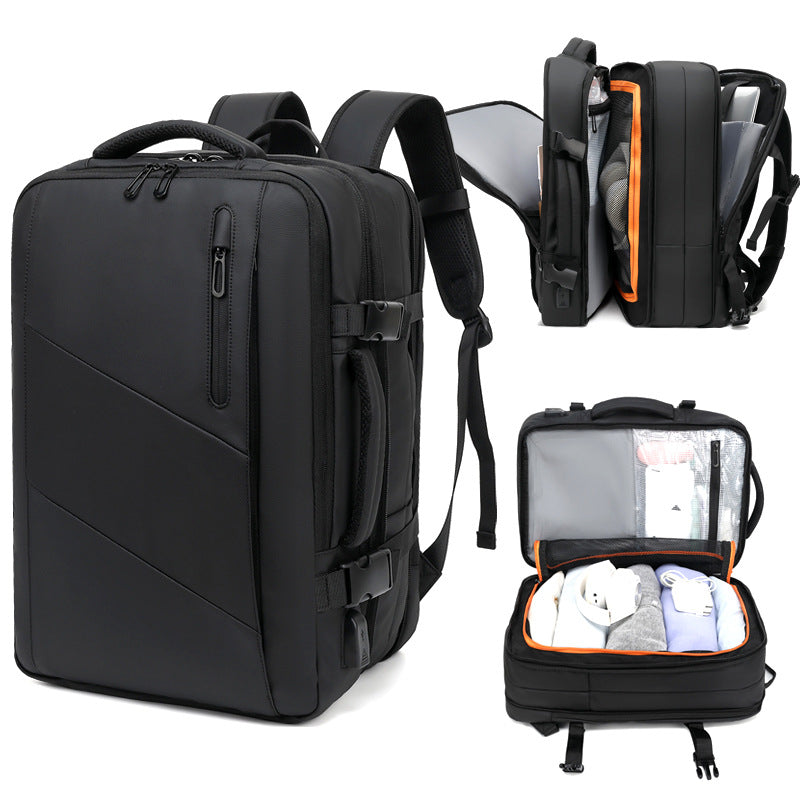 Women's & Men's Scalable Large Capacity Computer Waterproof Leisure Backpack