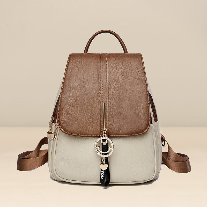 Women's Textured Simple Trendy Practical Lightweight Women's Backpack
