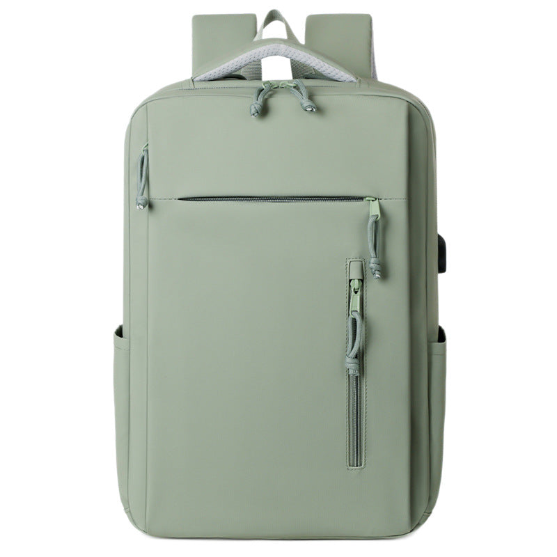Beautiful Expansion Coverable Large Capacity Double Business Backpack