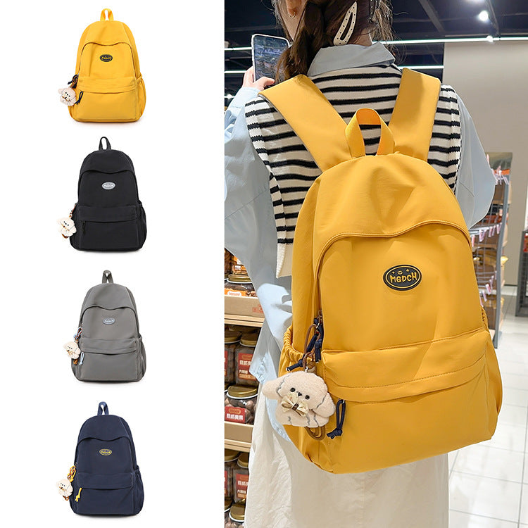 Nylon Waterproof Junior High Lightweight Simple Leisure Backpack