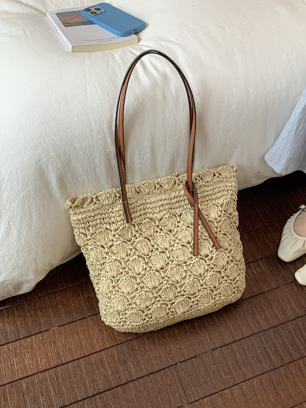 Women's Artistic Woven Summer Fashion Crocheted Seaside Women's Shoulder Bag