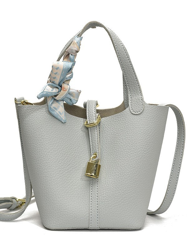 Lychee Pattern Vegetable Basket Trendy Simple Bucket Bag