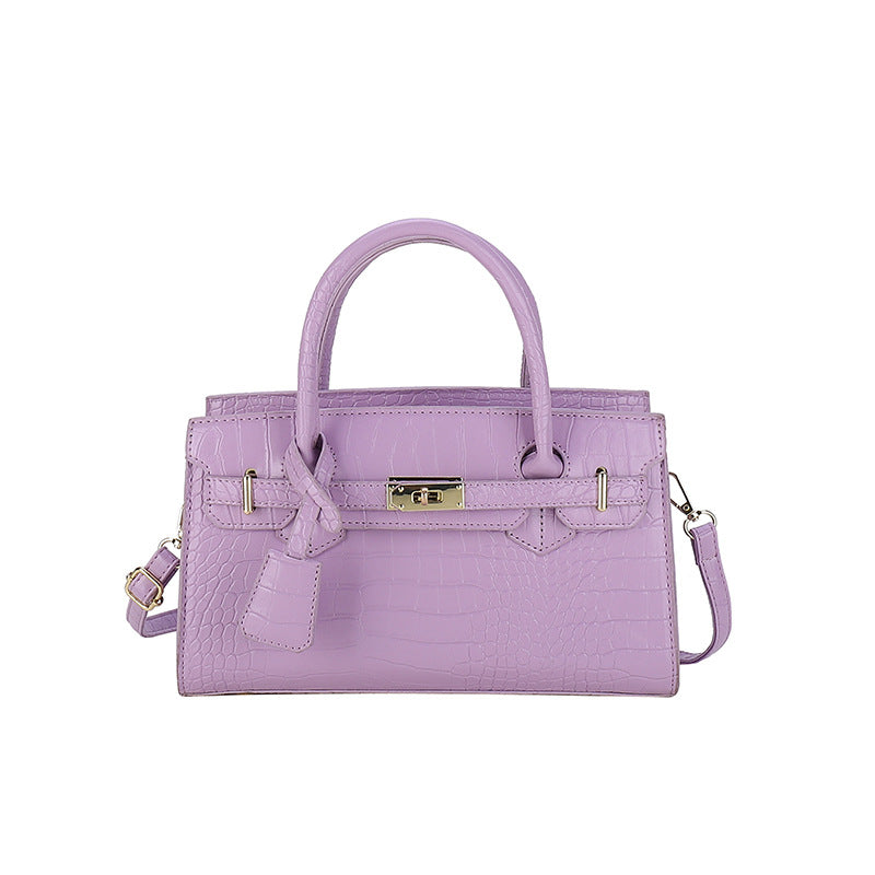 Women's Fashion Classic Retro Style Crocodile Pattern Trendy Light Women's Messenger Bag