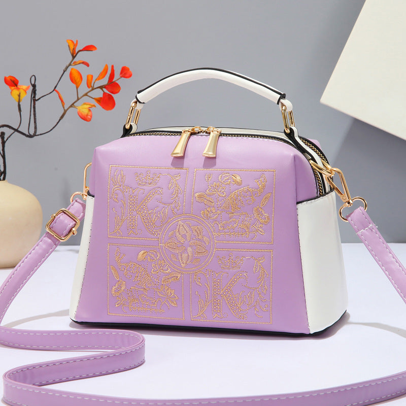 Women's Capacity Texture Fashionable Large Simple Liquid Bags