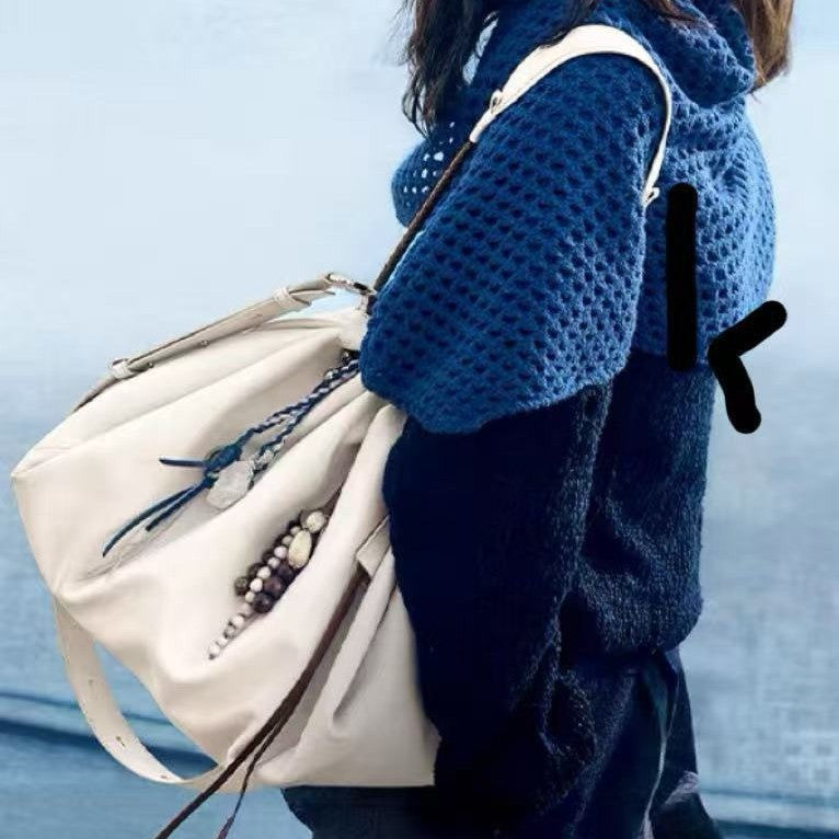 Garbage Large Capacity Underarm Commuter Hobo Tote Bag
