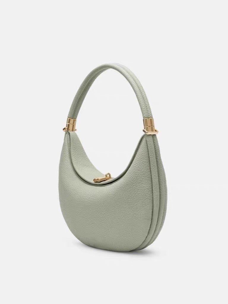 Women's Luxury High-grade Solid Color Portable Selenodont Underarm Bag