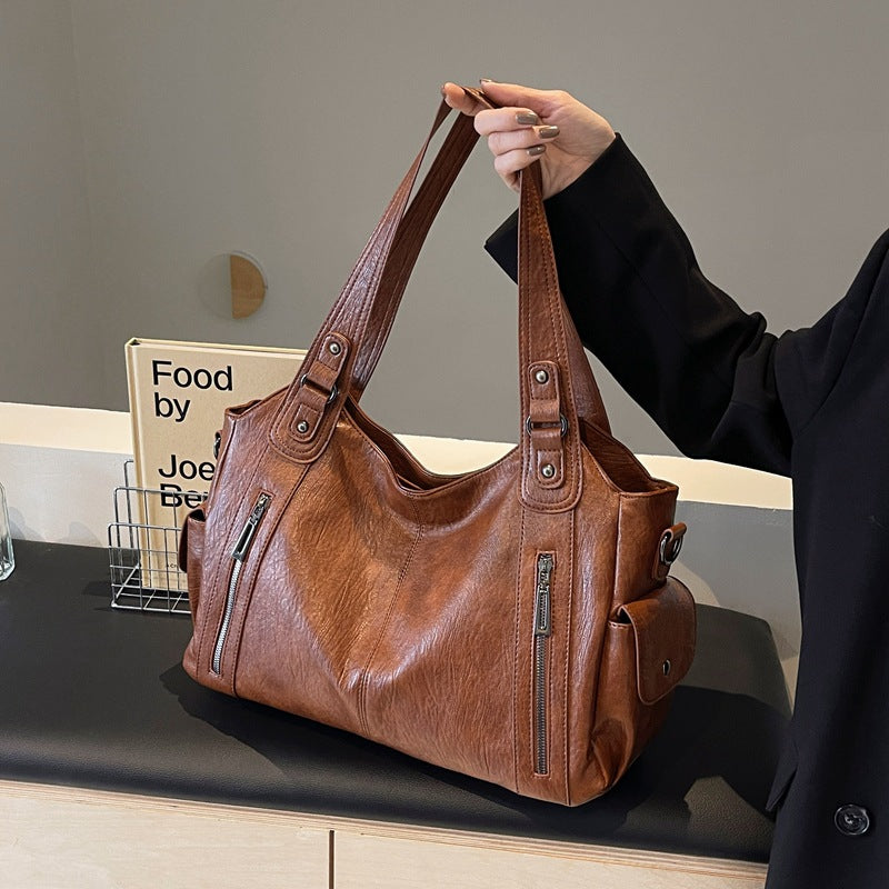 Women's Commuter Retro Large Capacity Fashion Simple Women's Messenger Bag