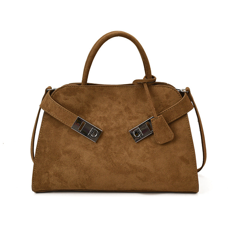 Women's Retro Frosted Leather Large Capacity Totes Women's Handbag