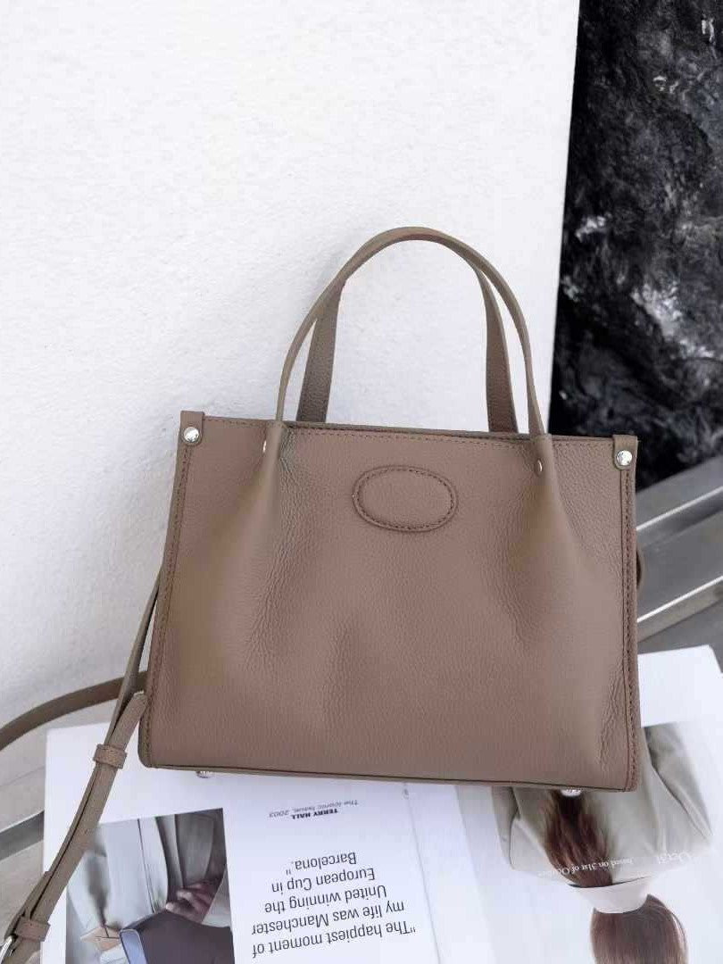 Korean Leather Portable Large Vegetable Tanning Bags