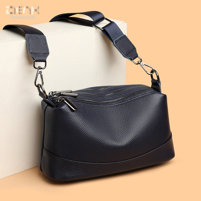 Women's Leather Fashionable Versatile Cowhide For Simple Shoulder Bags